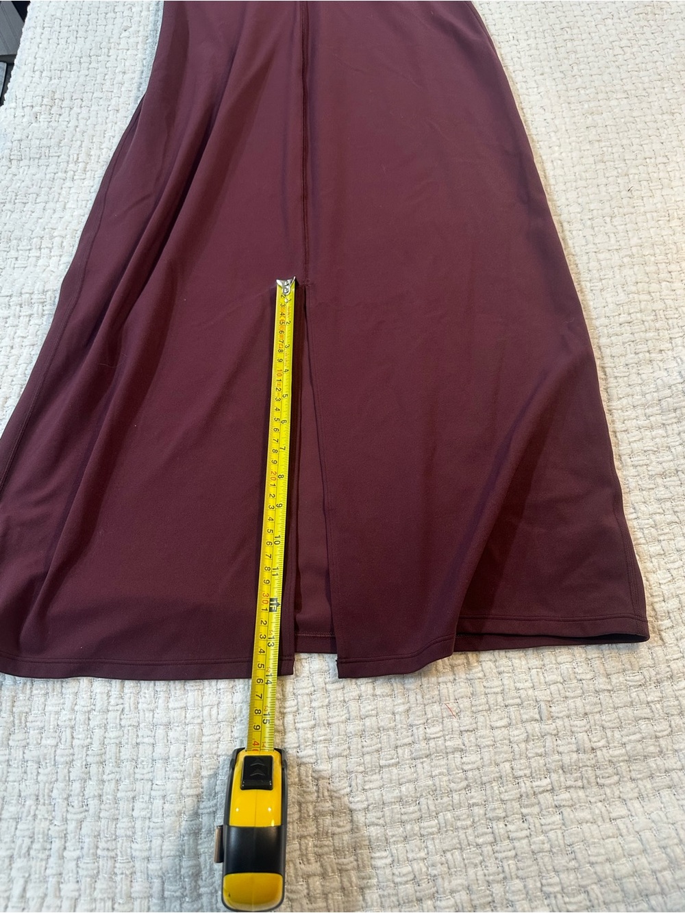 Lululemon Invigorate Training Maxi Dress Size 10 Red Merlot Everlux - Picture 13 of 16